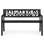 Záhradná lavička s ozdobným operadlom 120x50 cm MultiGarden