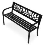 Záhradná lavička s ozdobným operadlom 120x50 cm MultiGarden