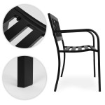 Záhradná lavička s ozdobným operadlom 120x50 cm MultiGarden