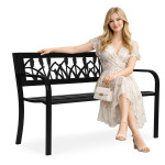 Záhradná lavička s ozdobným operadlom 120x50 cm MultiGarden