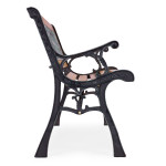 Drevená záhradná lavica 126x51 cm s ažurovým operadlom MultiGarden