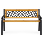 Drevená záhradná lavička s ažurovým operadlom 118x52 cm MultiGarden