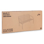 Drevená záhradná lavička s operadlom 122x57 cm MultiGarden