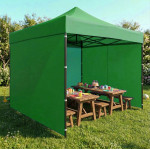 Krycia strecha 3x3 m pre záhradný pavilón 420D PVC zelená MultiGarden