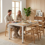 Jedálenský stôl pre 4-5 osôb - 120x60 cm svetlý dub ModernHome
