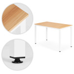 Jedálenský stôl pre 4-5 osôb - 120x60 cm svetlý dub ModernHome