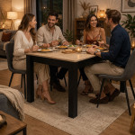 Jedálenský stôl pre 4 osoby 120x80 cm - dub sonoma ModernHome