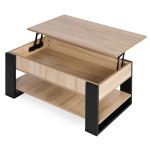 Konferenčný stolík so zdvíhacou doskou 90 cm - ModernHome