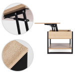 Konferenčný stolík so zdvíhacou doskou 90 cm - ModernHome
