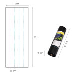 Čierna agrotextília UV 135g - 1,1x50m MulltiGarden