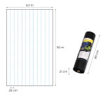 Čierna agrotextília UV 90g - 3,2x50m MulltiGarden