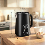 Inteligentná bezdrôtová rýchlovarná kanvica – 1,7l čierna