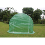Fóliový skleník 4x2,5x2 m 10 m² kovový rám UV fólia - zelený