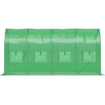 Fóliový skleník 6x3x2 m 18 m² kovový rám UV fólia