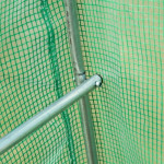 Fóliový skleník 3x2x2 m 6 m² kovový rám UV fólia - zelený