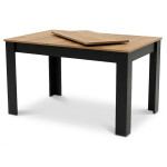Obdĺžnikový rozkladací stôl 120-160x80 cm - pre 4-6 osôb dub craft Obdĺžnikový rozkladací stôl 120-160x80 cm - pre 4-6 osôb dub craft