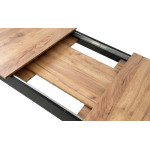 Obdĺžnikový rozkladací stôl 120-160x80 cm - pre 4-6 osôb dub craft Obdĺžnikový rozkladací stôl 120-160x80 cm - pre 4-6 osôb dub craft