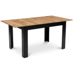 Obdĺžnikový rozkladací stôl 120-160x80 cm - pre 4-6 osôb dub craft Obdĺžnikový rozkladací stôl 120-160x80 cm - pre 4-6 osôb dub craft