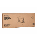 Záhradná hojdačka 3-miestna - čierna MultiGarden