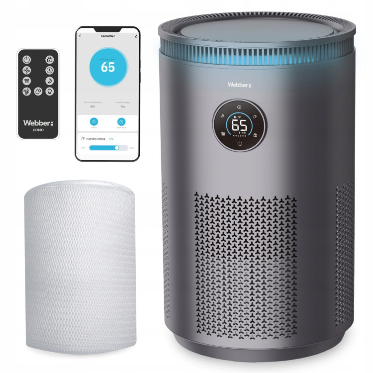 Odparovací zvlhčovač vzduchu s antibakteriálnym filtrom Webber COMO EH4001