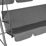 Záhradná hojdačka 3-miestna - sivá MultiGarden