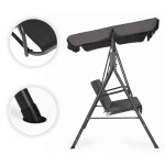 Záhradná hojdačka 3-miestna - sivá MultiGarden