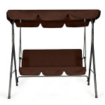 Záhradná hojdačka 3-miestna - hnedá MultiGarden