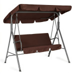 Záhradná hojdačka 3-miestna - hnedá MultiGarden