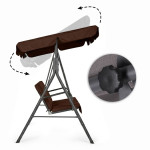 Záhradná hojdačka 3-miestna - hnedá MultiGarden