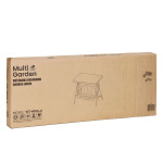 Záhradná hojdačka 3-miestna - hnedá MultiGarden