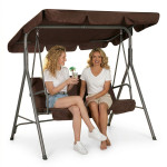 Záhradná hojdačka 3-miestna - hnedá MultiGarden