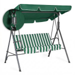 Záhradná hojdačka 3-miestna - pásikavá MultiGarden