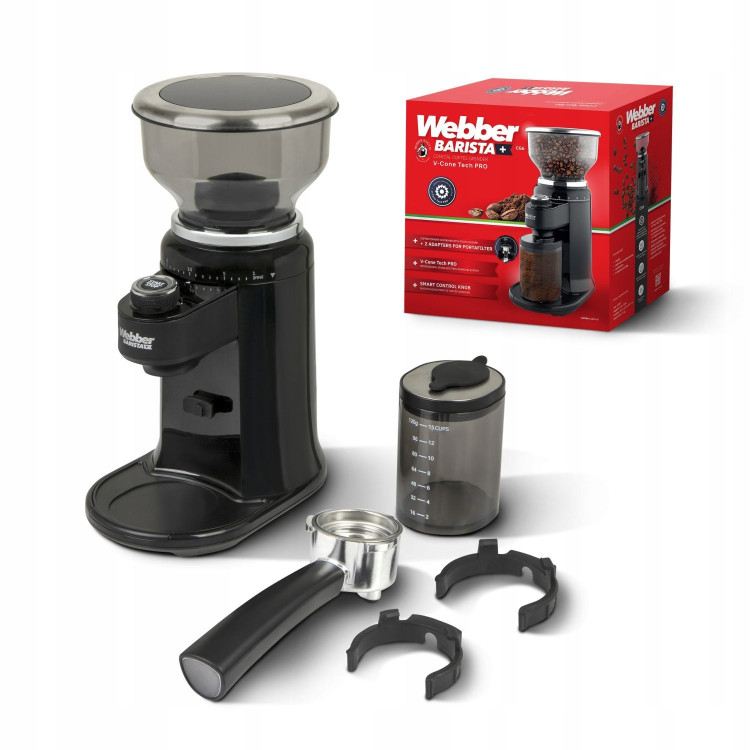 Elektrický mlynček na kávu - 25 úrovní WEBBER CG6 180W