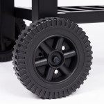 Záhradný gril na drevené uhlie s vekom nastaviteľný rošt teplomer popolník MultiGarden