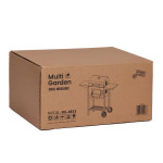 Záhradný gril na drevené uhlie s vekom nastaviteľný rošt teplomer popolník MultiGarden