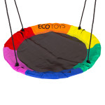 Detské ihrisko záhradná hojdačka 4v1 basketbalový kôš bocianie hniezdo ECOTOYS