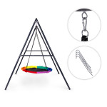 Detská záhradná hojdačka Čapie hniezdo 100 cm oceľový rám ECOTOYS