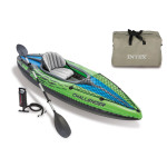 Challenger K1 nafukovací kajak pre jednu osobu pádla pumpa taška INTEX 68305