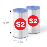 Filter pre čerpadlo Pure Spa typ S2 sada 2 kusov INTEX 29012