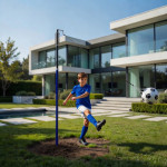 Tréner futbalu na lane s pružinovou pumpou MOVEPRO