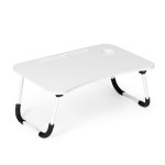 Stojan na notebook skladací nočný stolík 60x40 cm biely ModernHome