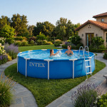 Okrúhly záhradný bazén s rámom 366x76 cm INTEX 28210ND