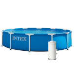 Okrúhly rámový záhradný bazén 366x76 cm čerpadlo INTEX 28212ND