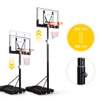 Basketbalový kôš nastaviteľný do 305 cm voľne stojaca doska MOVEPRO obruč