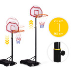 Basketbalový kôš nastaviteľný do 210 cm voľne stojaca doska MOVEPRO obruč Basketbalový kôš nastaviteľný do 210 cm voľne stojaca doska MOVEPRO obruč