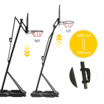 Basketbalový kôš nastaviteľný do 305 cm MOVEPRO