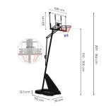 Basketbalový kôš nastaviteľný do 305 cm MOVEPRO
