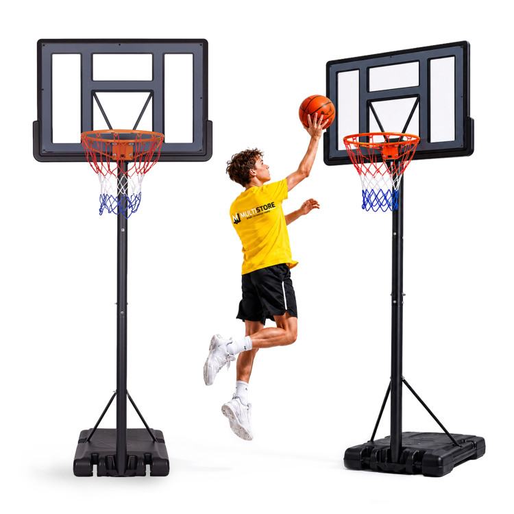 Basketbalový kôš nastaviteľný do 305 cm voľne stojaca doska MOVEPRO obruč