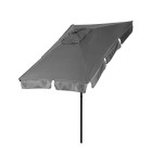 Obdĺžnikový veľký šikmý záhradný slnečník s kľukou sivý 200x130 cm MultiGarden Obdĺžnikový veľký šikmý záhradný slnečník s kľukou sivý 200x130 cm MultiGarden