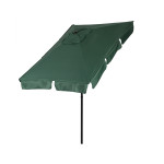 Obdĺžnikový veľký šikmý záhradný slnečník s kľukou zelený 200x130 cm MultiGarden Obdĺžnikový veľký šikmý záhradný slnečník s kľukou zelený 200x130 cm MultiGarden